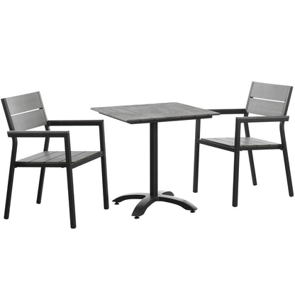 Maine 3 Piece Outdoor Patio Dining Set by Modway