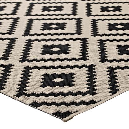 Perplex Geometric Diamond Trellis Indoor and Outdoor 5x8 Area Rug by Modway