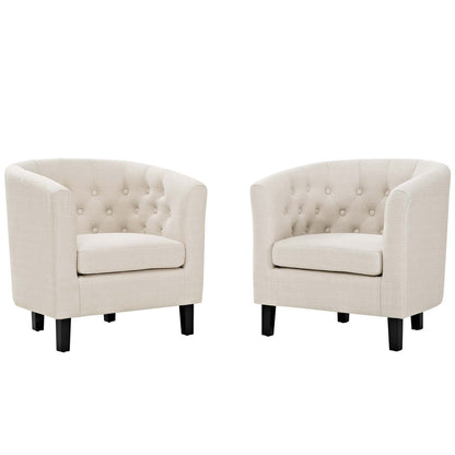 Prospect 2 Piece Upholstered Fabric Armchair Set by Modway