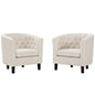 Prospect 2 Piece Upholstered Fabric Armchair Set by Modway