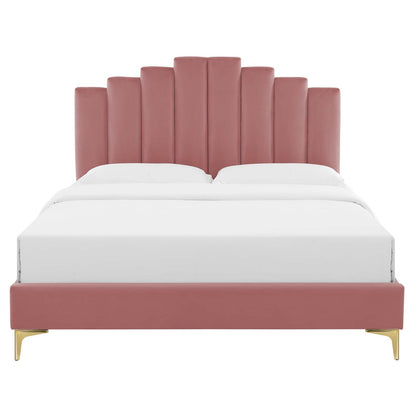 Elise Performance Velvet Twin Platform Bed by Modway