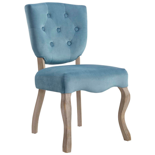 Array Vintage French Performance Velvet Dining Side Chair by Modway