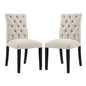 Duchess Fabric Dining Chair Set of 2 by Modway