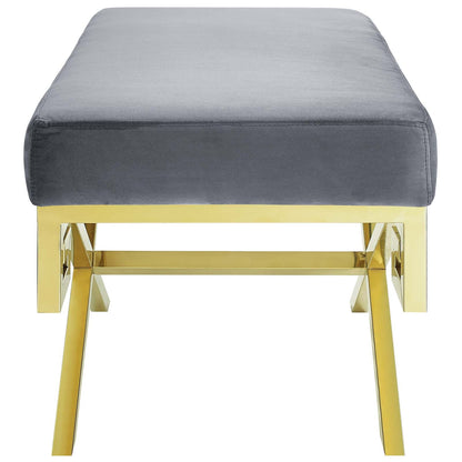 Rove Velvet Performance Velvet Bench by Modway