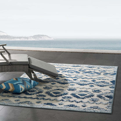 Reflect Takara Abstract Diamond Moroccan Trellis 5x8 Indoor and Outdoor Area Rug by Modway