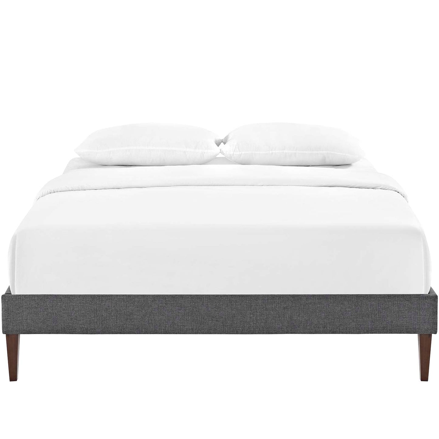 Tessie Fabric Queen Bed Frame with Squared Tapered Legs by Modway