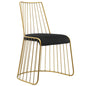 Rivulet Gold Stainless Steel Performance Velvet Dining Chair by Modway