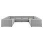 Bartlett 8-Piece Upholstered Fabric Sectional Sofa by Modway
