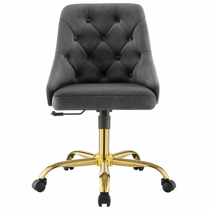 Distinct Tufted Swivel Performance Velvet Office Chair by Modway