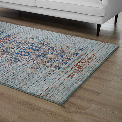 Naria Distressed Vintage Medallion 8x10 Area Rug by Modway