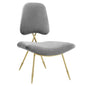 Ponder Performance Velvet Lounge Chair by Modway
