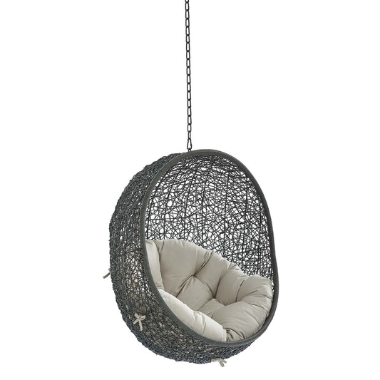 Hide Sunbrella¨ Fabric Swing Outdoor Patio Lounge Chair Without Stand by Modway