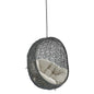 Hide Sunbrella¨ Fabric Swing Outdoor Patio Lounge Chair Without Stand by Modway