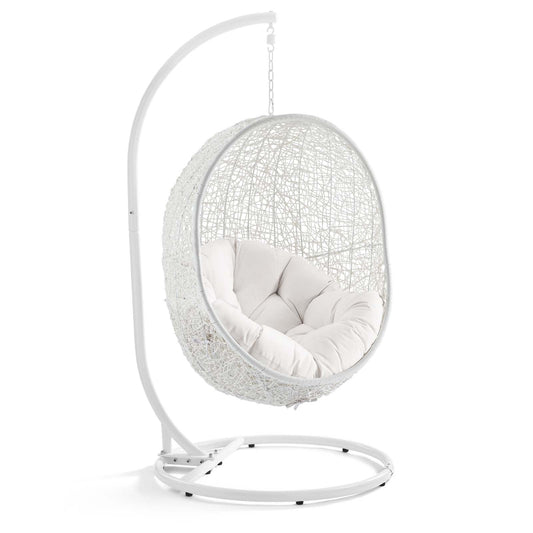 Hide Outdoor Patio Sunbrella¨ Swing Chair With Stand by Modway