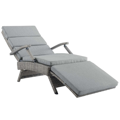 Envisage Chaise Outdoor Patio Wicker Rattan Lounge Chair by Modway