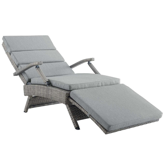 Envisage Chaise Outdoor Patio Wicker Rattan Lounge Chair by Modway