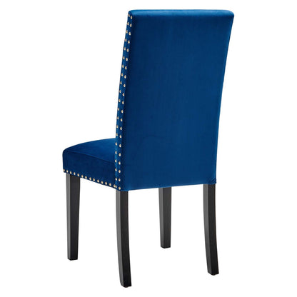 Parcel Performance Velvet Dining Side Chairs Set of 2 by Modway