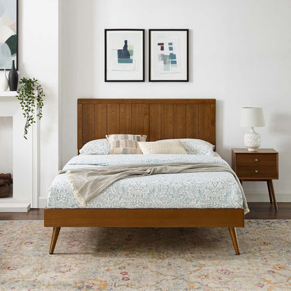 Alana Wood King Platform Bed With Splayed Legs by Modway