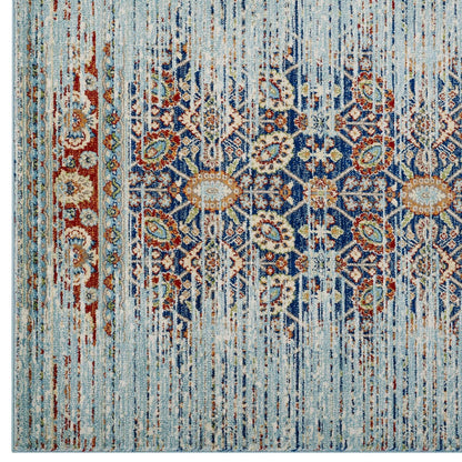 Naria Distressed Vintage Medallion 8x10 Area Rug by Modway