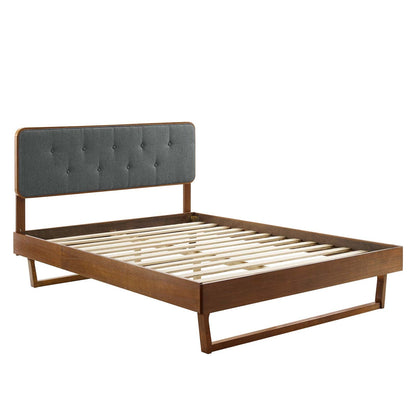 Bridgette Wood Queen Platform Bed With Angular Frame by Modway