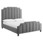 Lucille Performance Velvet Queen Platform Bed by Modway