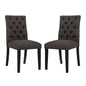 Duchess Fabric Dining Chair Set of 2 by Modway