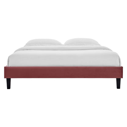Reign Performance Velvet King Platform Bed Frame by Modway
