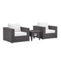 Convene 3 Piece Set Outdoor Patio with Fire Pit by Modway