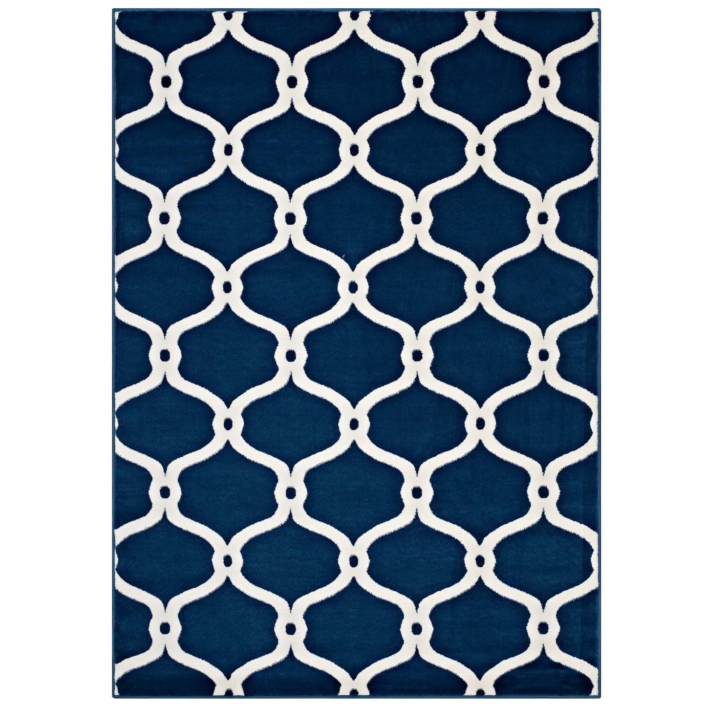 Beltara Chain Link Transitional Trellis 5x8 Area Rug by Modway