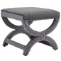 Expound Upholstered Nailhead Trim Performance Velvet Ottoman by Modway