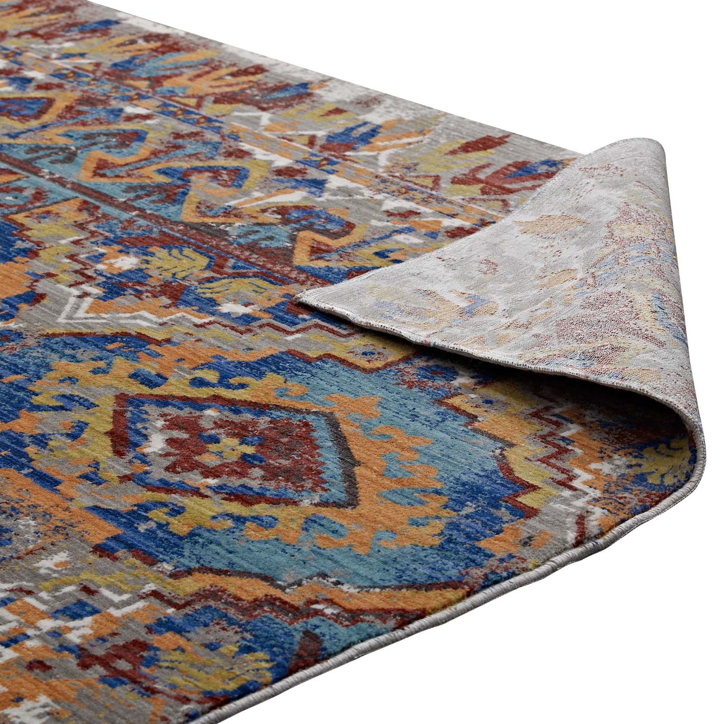 Centehua Distressed Southwestern Aztec 4x6 Area Rug by Modway