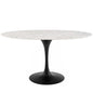 Lippa 60" Oval Faux Marble Dining Table by Modway