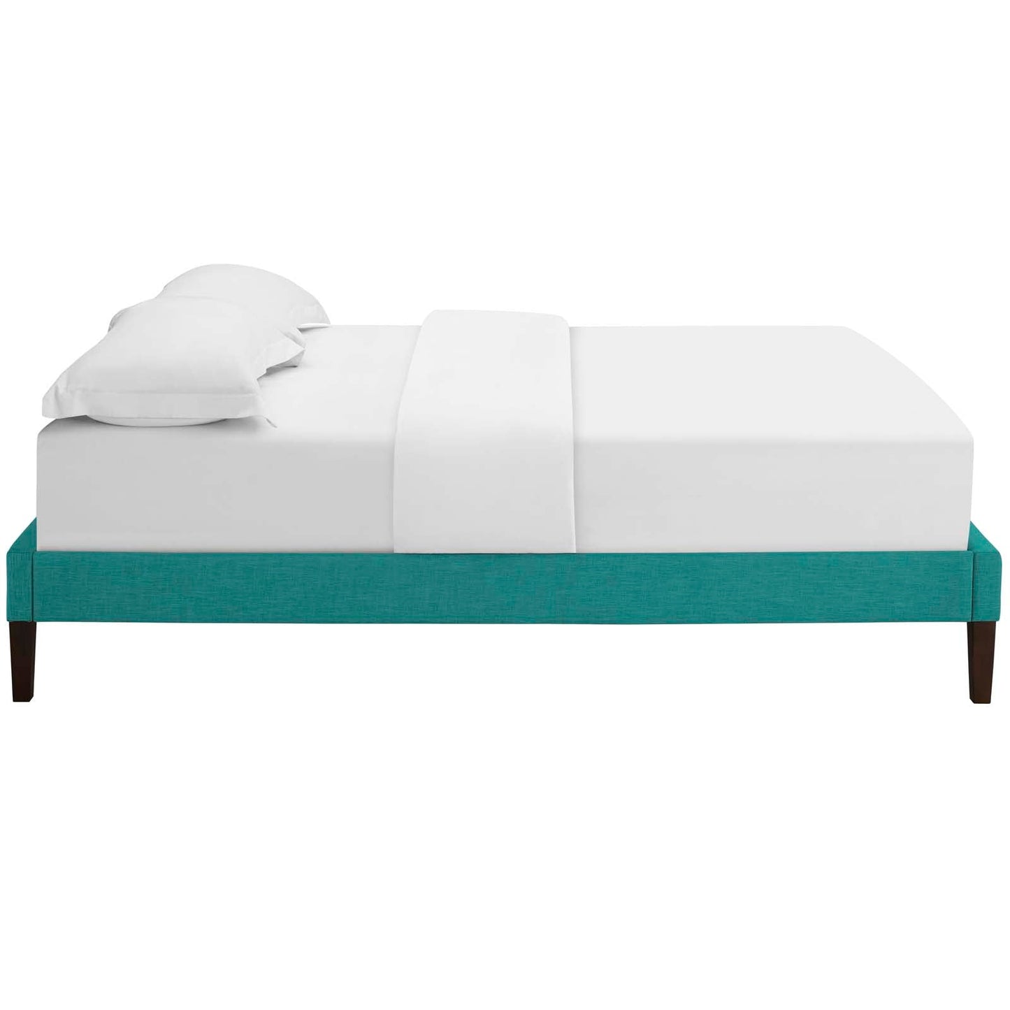 Tessie Fabric Queen Bed Frame with Squared Tapered Legs by Modway