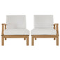 Marina 2 Piece Outdoor Patio Teak Set by Modway
