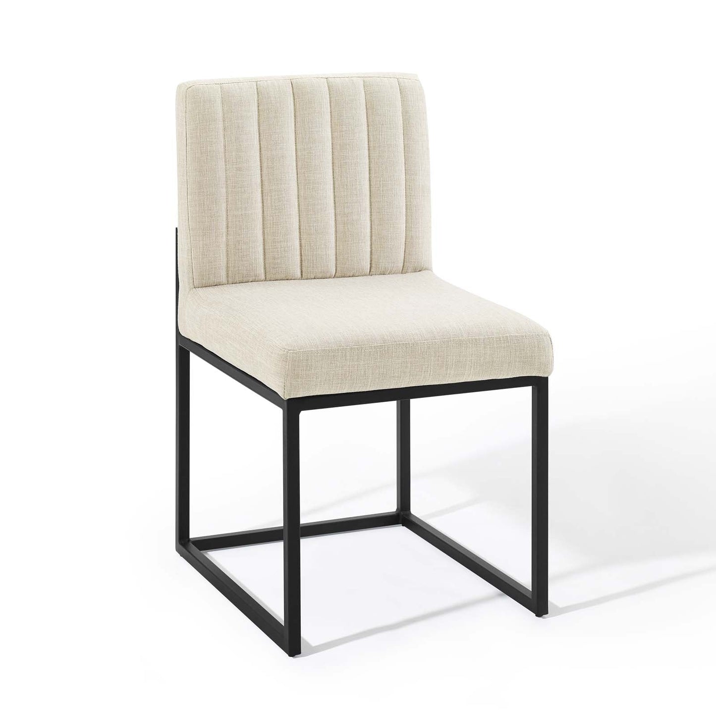 Carriage Upholstered Fabric Dining Chair Set of 2 by Modway