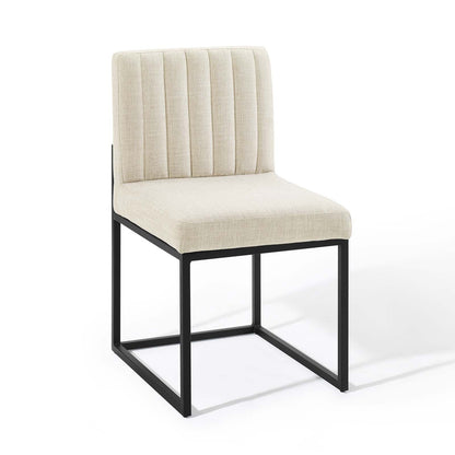 Carriage Upholstered Fabric Dining Chair Set of 2 by Modway