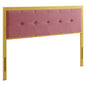 Teagan Tufted Performance Velvet King Headboard by Modway