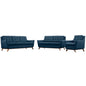 Beguile Upholstered Fabric Living Room Set Set of 3 by Modway