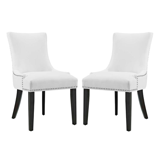 Marquis Faux Leather Dining Chair Set of 2 by Modway