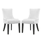 Marquis Faux Leather Dining Chair Set of 2 by Modway