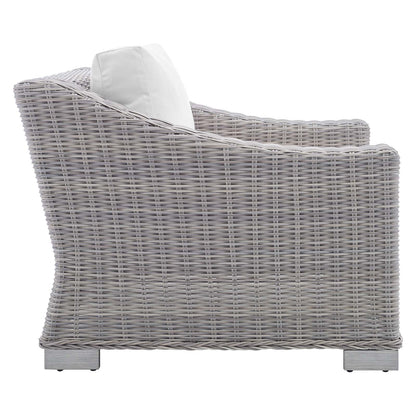 Conway 4-Piece Sunbrella¨ Outdoor Patio Wicker Rattan Furniture Set by Modway