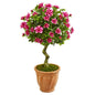 39"  Azalea Artificial Topiary Tree in Terra Cotta Planter