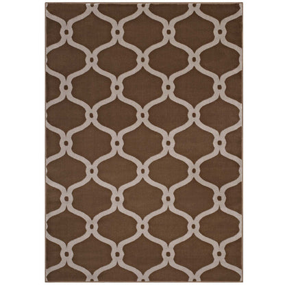Beltara Chain Link Transitional Trellis 8x10 Area Rug by Modway