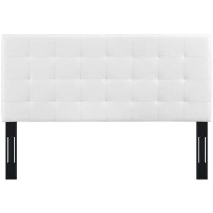 Paisley Tufted Upholstered Faux Leather Full / Queen Headboard by Modway