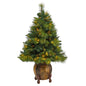 52' North Carolina Mixed Pine Artificial Christmas Tree w/ 130 Warm White LED