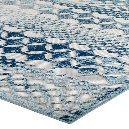 Reflect Giada Abstract Diamond Moroccan Trellis 5x8 Indoor/Outdoor Area Rug by Modway