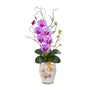 Phalaenopsis Orchid and Twig Artificial Arrangement in Floral Jar