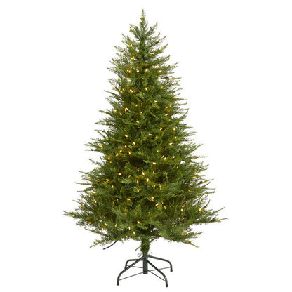 5' Wisconsin Fir Artificial Christmas Tree with 250 Warm White LED Lights