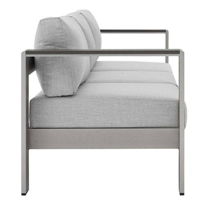 Shore 4 Piece Sunbrella¨ Fabric Outdoor Patio Aluminum Set by Modway