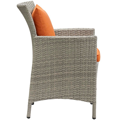 Conduit Outdoor Patio Wicker Rattan Dining Armchair by Modway